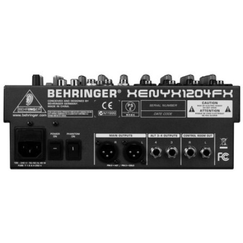 Behringer XENYX 1204FX микшерный пульт с процессором эффектов Behringer XENYX 1204FX микшерный пульт с процессором эффектов