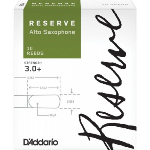 D'Addario DJR10305 трости для альт-саксофона, Reserve (3+), 10 шт. В пачке D'Addario DJR10305 трости для альт-саксофона, Reserve (3+), 10 шт. В пачке