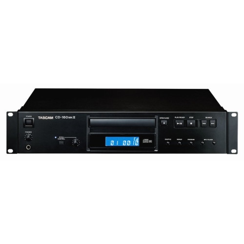 Tascam CD-160 MK2 профессиональный CD-проигрыватель, S/PDIF,6% pitch, чтение CD-RW, no AP Tascam CD-160 MK2 профессиональный CD-проигрыватель, S/PDIF,6% pitch, чтение CD-RW, no AP