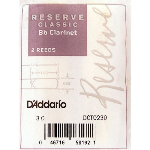 D'Addario DCT0230 трости для кларнета Bb