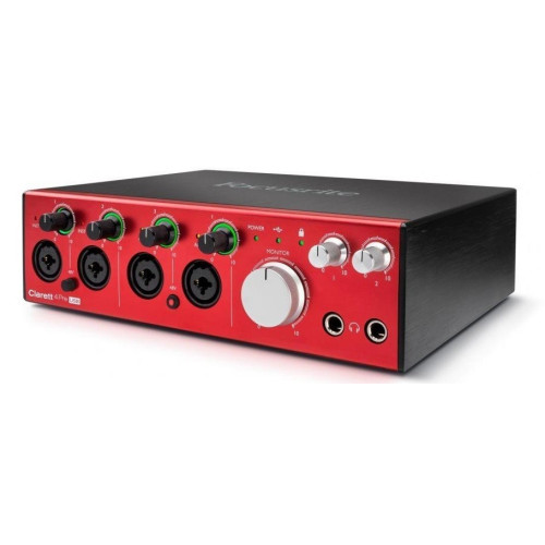 Focusrite Clarett 4Pre USB интерфейс, 18 входов/8 выходов Focusrite Clarett 4Pre USB интерфейс, 18 входов/8 выходов