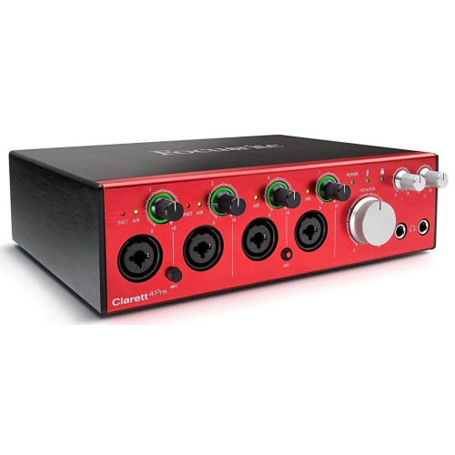 Focusrite Clarett 4Pre USB интерфейс, 18 входов/8 выходов Focusrite Clarett 4Pre USB интерфейс, 18 входов/8 выходов