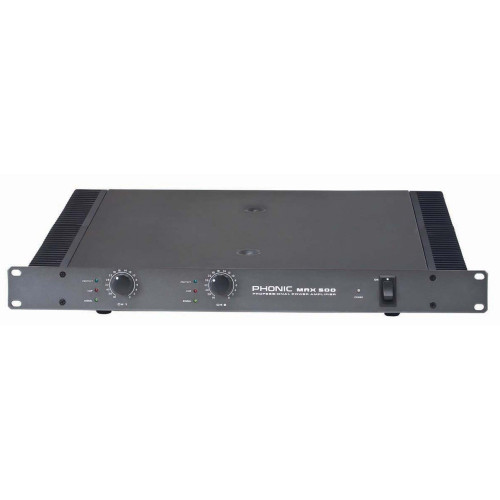 Phonic Max 500 усилитель мощности, 2х120Вт/4Ом (90Вт/8Ом), 1U Phonic Max 500 усилитель мощности, 2х120Вт/4Ом (90Вт/8Ом), 1U