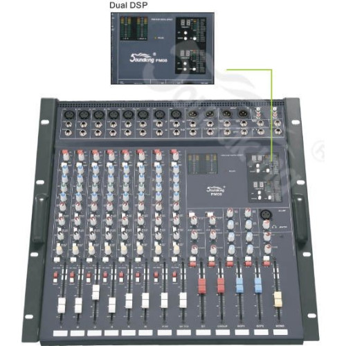 Soundking (AS)PG08 микшерный пульт, 2 DSP, рэковый Soundking (AS)PG08 микшерный пульт, 2 DSP, рэковый