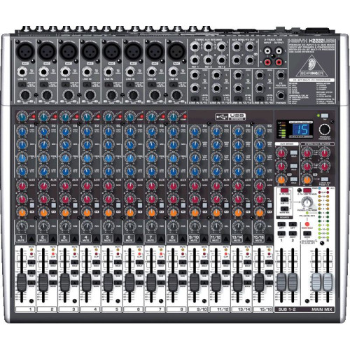 Behringer Xenyx X2222USB малошумящий микшерный пульт с USB-интерфейсом Behringer Xenyx X2222USB малошумящий микшерный пульт с USB-интерфейсом