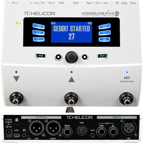 TC Helicon Voicelive Play GTX напольный вокальный/гитарный процессор эффектов TC Helicon Voicelive Play GTX напольный вокальный/гитарный процессор эффектов