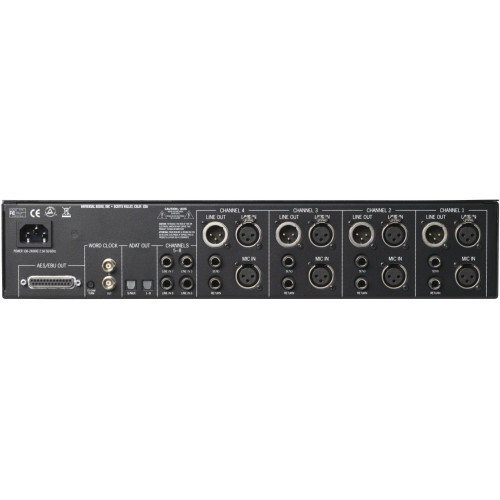 Universal Audio 4-710d 4-х канальный гибридный предусилитель с 8-канальным АЦП Universal Audio 4-710d 4-х канальный гибридный предусилитель с 8-канальным АЦП