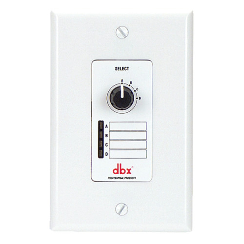 DBX ZC-3 настенный зонный селектор программ для 260-EU, 220i-EU и серии ZonePro DBX ZC-3 настенный зонный селектор программ для 260-EU, 220i-EU и серии ZonePro