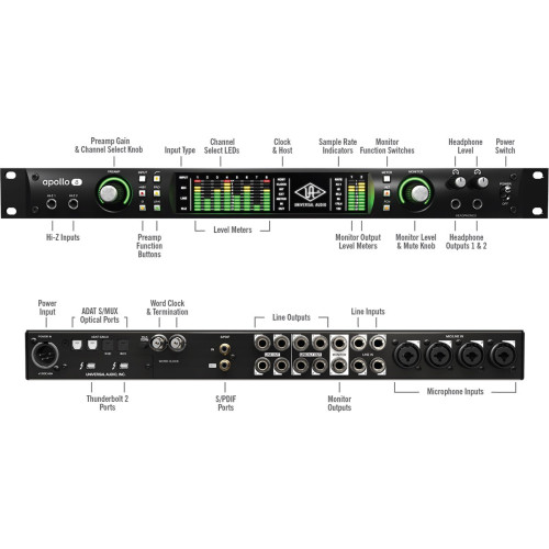 Universal Audio Apollo 8 Quad аудио-интерфейс с DSP для Mac/Thunderbolt 2 Universal Audio Apollo 8 Quad аудио-интерфейс с DSP для Mac/Thunderbolt 2