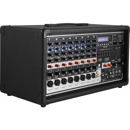 Peavey PVi 8500 8-канальный активный микшерный пульт с USB, Bluetooth, процессором эффектов и энхансером, RMS 100 Вт Peavey PVi 8500 8-канальный активный микшерный пульт с USB, Bluetooth, процессором эффектов и энхансером, RMS 100 Вт