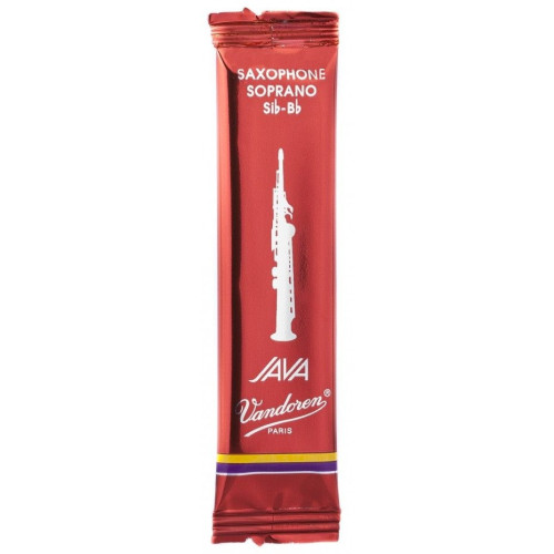 Vandoren Java Red Cut 2.5 (SR3025R) трость для сопрано-саксофона №2.5, 1 шт Vandoren Java Red Cut 2.5 (SR3025R) трость для сопрано-саксофона №2.5, 1 шт