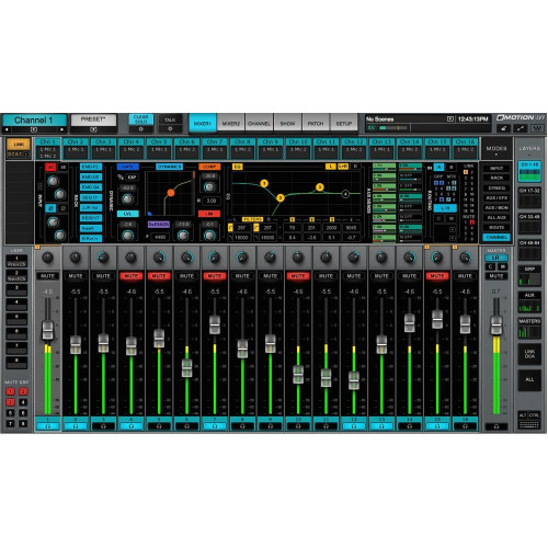 Waves eMotion LV1 32 St full dynamics (EMLV32D) виртуальный микшерный пульт, 32 канала Waves eMotion LV1 32 St full dynamics (EMLV32D) виртуальный микшерный пульт, 32 канала