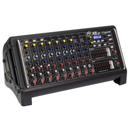 Peavey XR-AT 9-канальный активный микшерный пульт с USB, Bluetooth, процессором, энхансером и Auto-Tune, RMS 500 Вт Peavey XR-AT 9-канальный активный микшерный пульт с USB, Bluetooth, процессором, энхансером и Auto-Tune, RMS 500 Вт