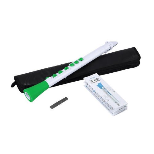 Nuvo Dood (White/Green) блок-флейта DooD, строй С (до), цвет белый/зеленый, в комплекте кейс Nuvo Dood (White/Green) блок-флейта DooD, строй С (до), цвет белый/зеленый, в комплекте кейс