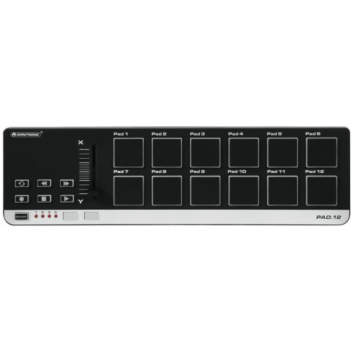 Omnitronic PAD-12 MIDI Controller портативный USB-MIDI-контроллер Omnitronic PAD-12 MIDI Controller портативный USB-MIDI-контроллер