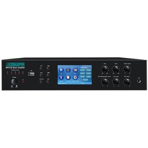 DSPPA MP-2725 микшер-усилитель, 6 зон, мощность 250 Вт/100в