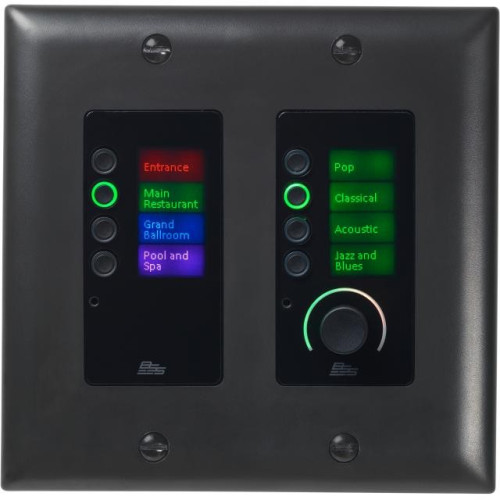 BSS EC-8BV-BLK-M контроллер с 8 прграммируемыми клавишами и регулятором Ethernet, черный BSS EC-8BV-BLK-M контроллер с 8 прграммируемыми клавишами и регулятором Ethernet, черный