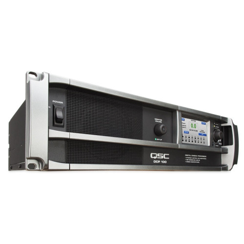 QSC DCP 100 цифровой процессор с мониторингом и кроссовером, 8-канальный, Ethernet управление QSC DCP 100 цифровой процессор с мониторингом и кроссовером, 8-канальный, Ethernet управление