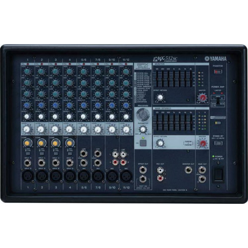 Yamaha EMX-512SC микшер с усилителем, 2 x 500 Вт/4 Ом, процессор эффектов Yamaha EMX-512SC микшер с усилителем, 2 x 500 Вт/4 Ом, процессор эффектов
