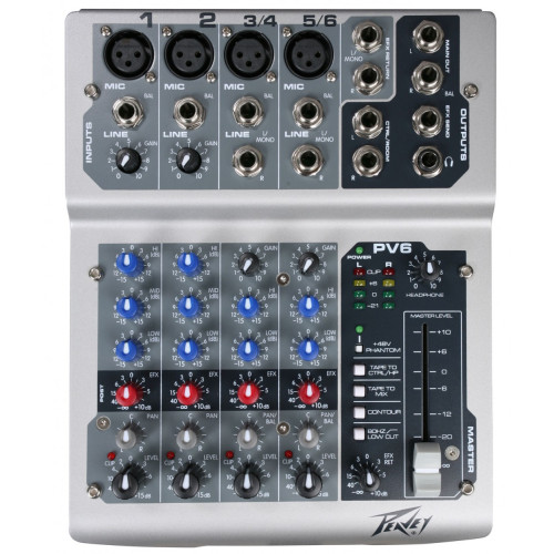 Peavey PV 6 USB микшерный пульт Peavey PV 6 USB микшерный пульт