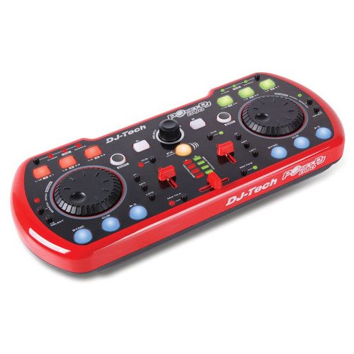 DJ-Tech Poket DJ Duo (PDJD-RED-USB-DJ) ультракомпактный DJ-контроллер со встроенным аудио интерфейсом DJ-Tech Poket DJ Duo (PDJD-RED-USB-DJ) ультракомпактный DJ-контроллер со встроенным аудио интерфейсом