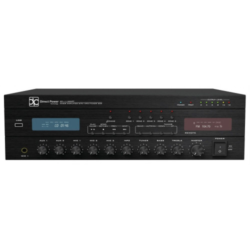 Direct Power Technology DP-1x120MPT микшер/усилитель с MP3 + FM/AM Tuner
