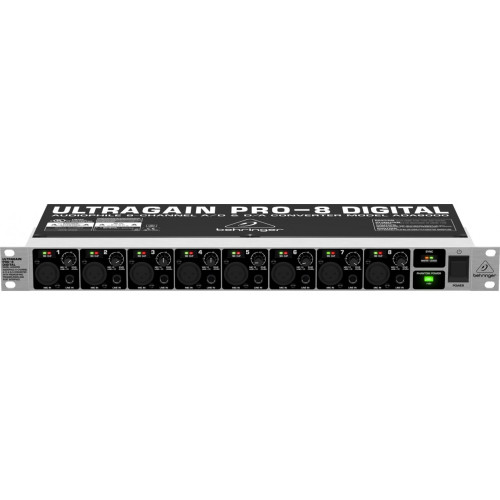 Behringer ADA8000 UltraGain Pro-8 Digital 8-канальный АЦ/ЦА преобразователь Behringer ADA8000 UltraGain Pro-8 Digital 8-канальный АЦ/ЦА преобразователь