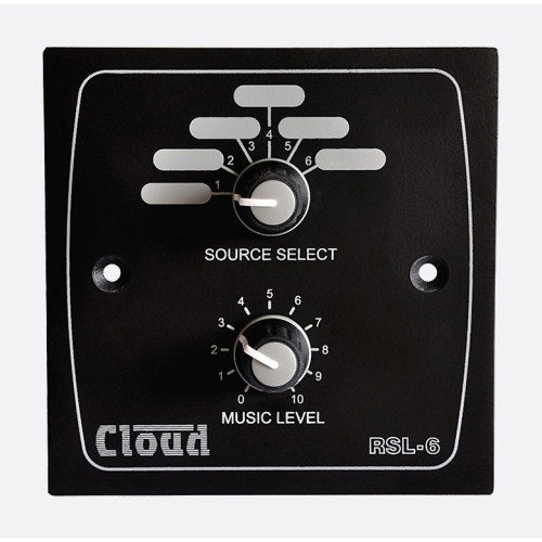 Cloud Electronics RSL-6B панель удаленного управления (выбор источника, изменение уровня громкости), цвет черный Cloud Electronics RSL-6B панель удаленного управления (выбор источника, изменение уровня громкости), цвет черный