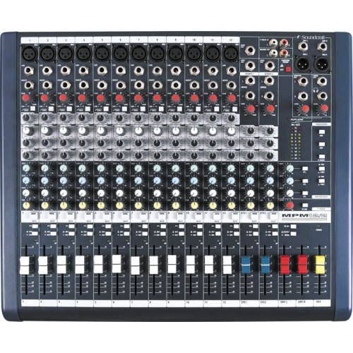 Soundcraft MPMi 12/2 микшерная консоль, 12 моно, 2 стерео, 2 группы, 3 AUX Soundcraft MPMi 12/2 микшерная консоль, 12 моно, 2 стерео, 2 группы, 3 AUX