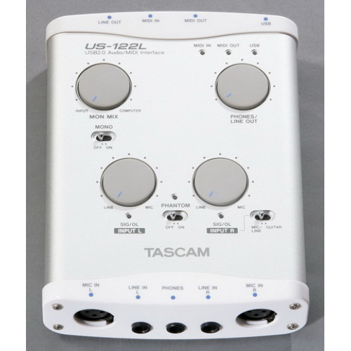 Tascam US-122L USB AUDIO/MIDI интерфейс Tascam US-122L USB AUDIO/MIDI интерфейс