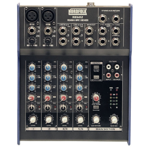 Nordfolk NE602 компактный микшерный пульт Nordfolk NE602 компактный микшерный пульт