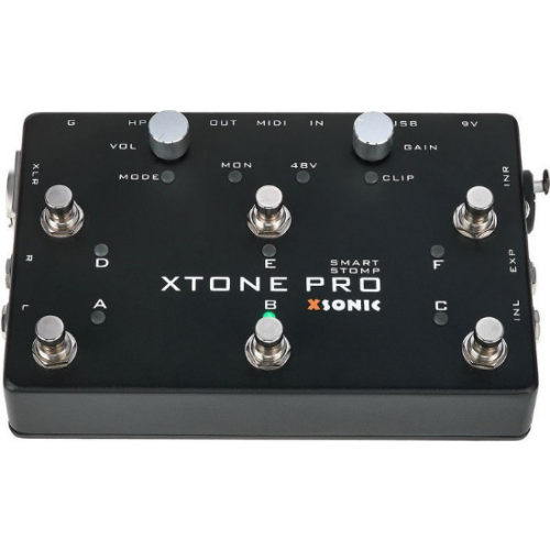 XSonic XTone Pro гитарный USB-аудиоинтерфейс с ножным контроллером XSonic XTone Pro гитарный USB-аудиоинтерфейс с ножным контроллером