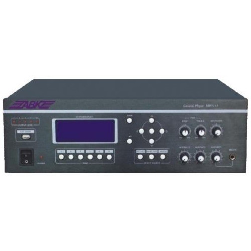 ABK PA-7212 мультифункциональный MP3/FM/AM проигрыватель с разделением сигнала по зонам, 6 зон