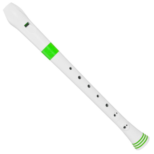 Nuvo Recorder White/Green блок-флейта сопрано, немецкая система, цвет белый/зелёный Nuvo Recorder White/Green блок-флейта сопрано, немецкая система, цвет белый/зелёный