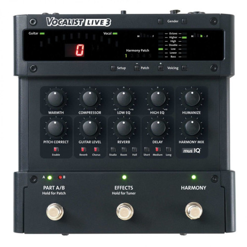 Digitech Vocalist Live 3 Vocal Harmony Effects Processor for Guitar процессор эффектов вокальный моделирующий напольный Digitech Vocalist Live 3 Vocal Harmony Effects Processor for Guitar процессор эффектов вокальный моделирующий напольный