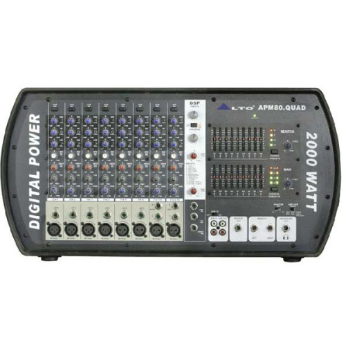 Alto APM80.QUAD активный микшерный пульт, 4х500 Вт Alto APM80.QUAD активный микшерный пульт, 4х500 Вт
