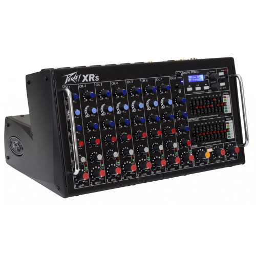 Peavey XR-S 8-канальный активный микшерный пульт с USB, Bluetooth, процессором и энхансером, RMS 500 Вт Peavey XR-S 8-канальный активный микшерный пульт с USB, Bluetooth, процессором и энхансером, RMS 500 Вт