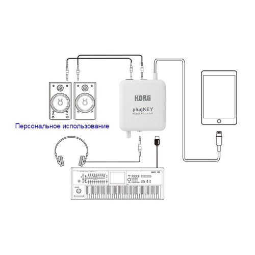 Korg plugKey-WH портативный аудио/миди интерфейс