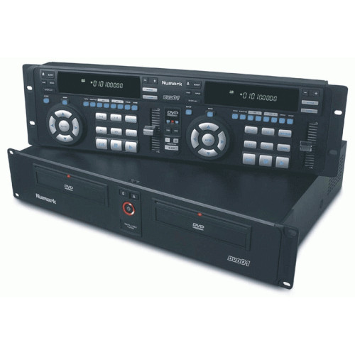 Numark DVD01 двойной DVD / CD-плеер, мультизонный, audio / video pitch 50%, LOOP, функции вид.микшера