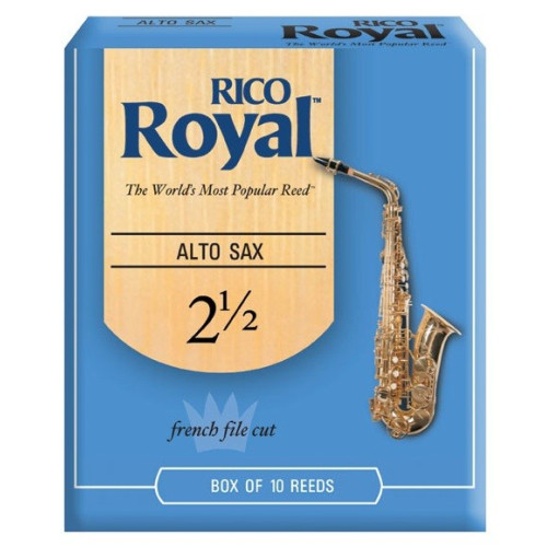 Rico Royal RJB1025 Alto Sax, #2.5, 10 BX трости для альт саксофона, размер 2.5, 10 шт Rico Royal RJB1025 Alto Sax, #2.5, 10 BX трости для альт саксофона, размер 2.5, 10 шт