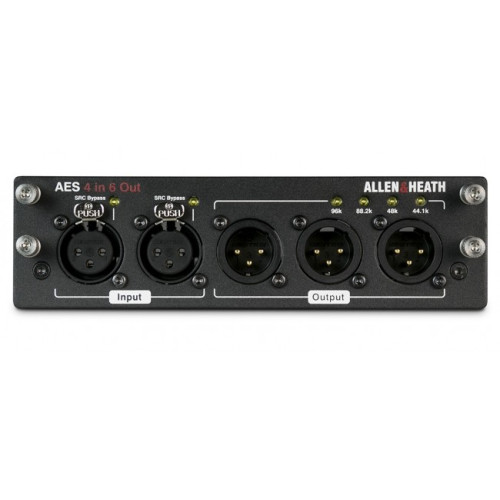 Allen&Heath DLive-M-DL-AES6I4O-A карта AES3 I/O для dLive; 6 входов, 4 выхода Allen&Heath DLive-M-DL-AES6I4O-A карта AES3 I/O для dLive; 6 входов, 4 выхода
