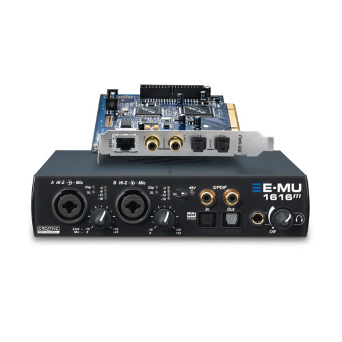 Creative Professional EMU 1616M PCI Аудиоинтерфейс PCI (внешний) 16х16, аналог 8х8, Mic / Inst x 2 (+48V), наушники, S / PDIF (co