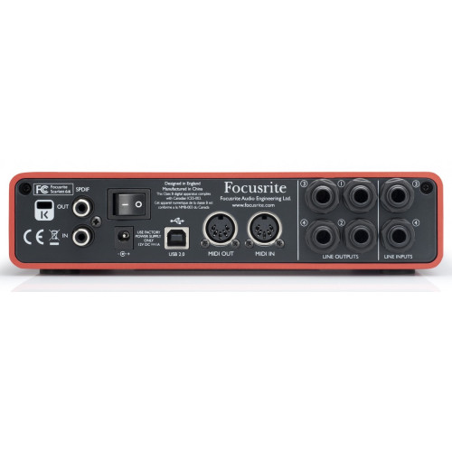 Focusrite Scarlett 6i6 USB аудио интерфейс Focusrite Scarlett 6i6 USB аудио интерфейс