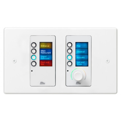 BSS EC-8BV-WHT контроллер Ethernet с 8 кнопками и громкостью, цвет белый BSS EC-8BV-WHT контроллер Ethernet с 8 кнопками и громкостью, цвет белый