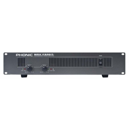 Phonic Max 2500 усилитель мощности, 2 х 750Вт/4Ом (500Вт/8Ом мост), 2U Phonic Max 2500 усилитель мощности, 2 х 750Вт/4Ом (500Вт/8Ом мост), 2U