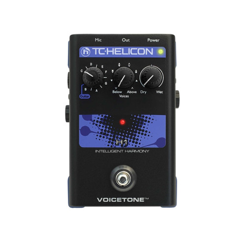TC Helicon VoiceTone H1 напольная вокальная педаль эффекта интелектуальной гармонизации TC Helicon VoiceTone H1 напольная вокальная педаль эффекта интелектуальной гармонизации