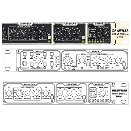 Drawmer MX-60 преамп, гейт, компрессор, лимитер, де-эссер, EQ, сатуратор Drawmer MX-60 преамп, гейт, компрессор, лимитер, де-эссер, EQ, сатуратор