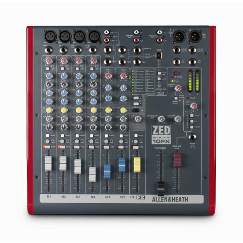 Allen & Heath ZED60-10FX компактный микшерный пульт