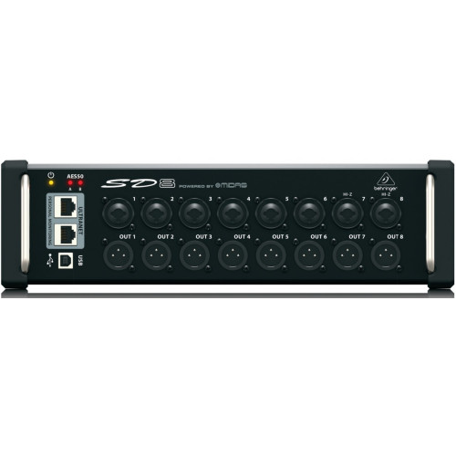 Behringer SD8 стейдж-бокс 8 х 8 + 2 Ultranet для цифровых микшеров Behringer SD8 стейдж-бокс 8 х 8 + 2 Ultranet для цифровых микшеров