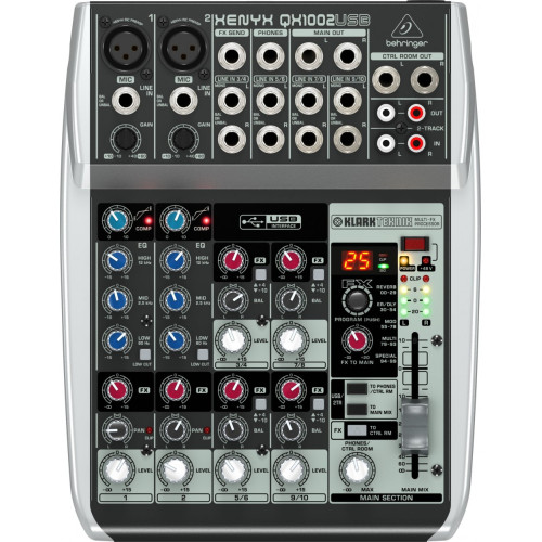 Behringer Xenyx QX1002USB микшерный пульт Behringer Xenyx QX1002USB микшерный пульт